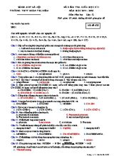 Đề kiểm tra giữa học kỳ I môn Hóa học Lớp 12 - Mã đề 628 - Năm học 2019-2020 - Trường THPT Đoàn Thị Điểm (Kèm đáp án)